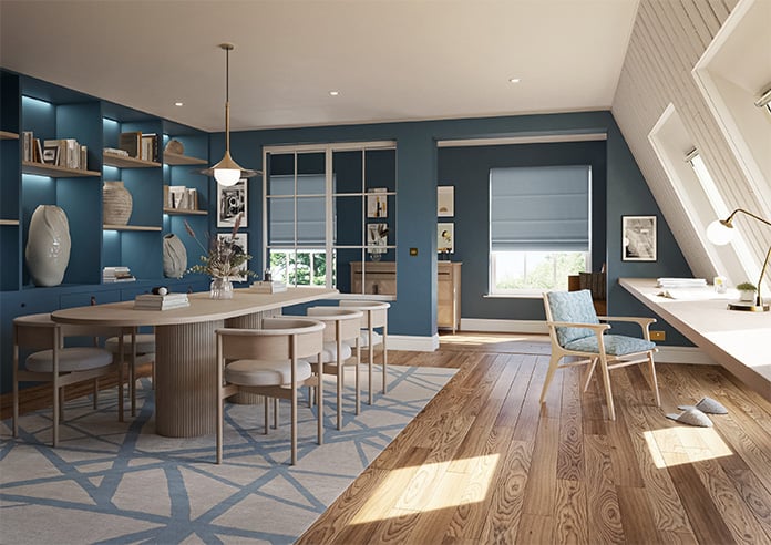 Tussah, Ice - Twist&Fit Roman Blind - Image 7